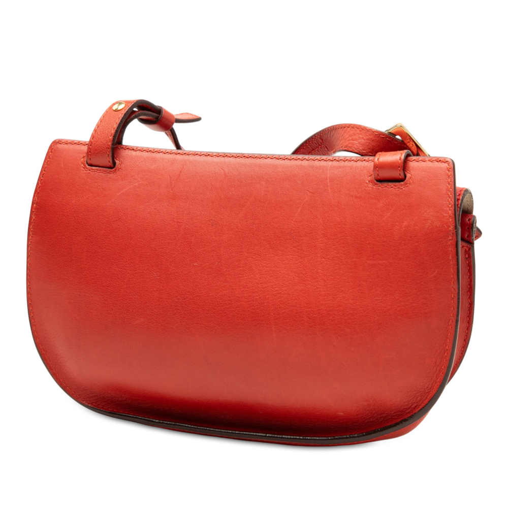 Pre-Loved Chloé Calfskin Georgia Double Flap Crossbody - Picture 2 of 6